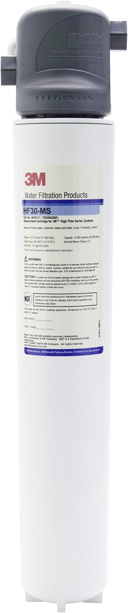 3M High Flow Series System BREW120-MS, 5616001, For Brewed Coffee and Hot Tea, Valve-in-Head Design