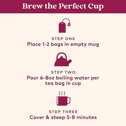 Organic India Tulsi Hibiscus Tea Bags - Holy Basil Herbal Tea, Stress Relieving, Immune Support, USDA Organic, Calming, Caffeine Free- 18 Bags, 6 Pack