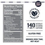 Load image into Gallery viewer, High Brew Black &amp; Bold Cold Brew Coffee, Caffeinated, Dairy Free, 8 Ounces (Pack Of 12)