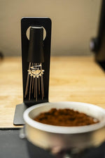 Load image into Gallery viewer, WDT Tool, Magnetic Coffee Stirrer 0.4mm 9 Installed Pins + 0.25mm 9 Extra Needles for Espresso Distribution Tool with Metal Stand for Barista Espresso (Black)