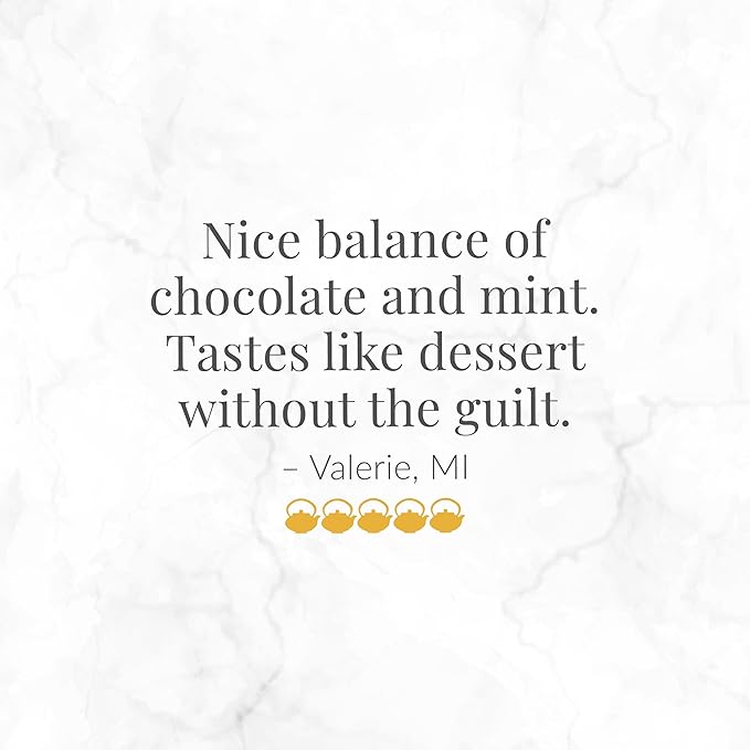 The Republic of Tea – Peppermint Cuppa Chocolate Tea Bags, Low-Caffeine, 250 Servings