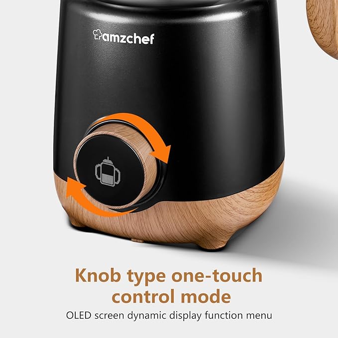 AMZCHEF 8-IN-1 Milk Frother and Steamer 21 oz, 550 Watts Split Stainless Steel Automatic Steamer, Milk's Warmer for Latte, Cappuccino, Hot Chocolate, Hot and Cold Froth, Heated Milk, Baby Food Silver