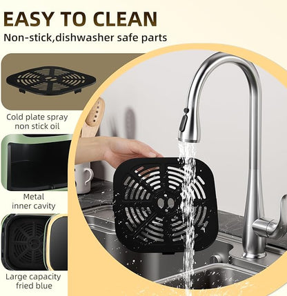 Panana Air Fryer, 8QT Large Capacity Air Fryer, Oilless Healty Cooker Airfryer Oven with 8 Presets, 1500W Air Fryers for Quick Meal, Home Use