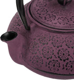 Load image into Gallery viewer, 30 oz Cast Iron Teapot Enamel Lining W/Metal Infuser Tea Kettle, Purple