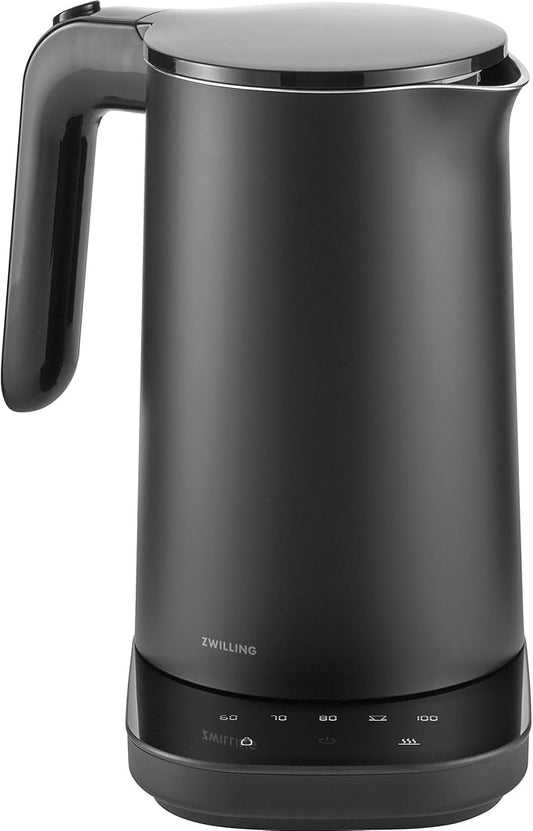 ZWILLING Enfinigy Cool Touch 1-Liter Electric Kettle Pro, Cordless Tea Kettle & Hot Water, Black
