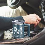 Load image into Gallery viewer, Personalized Tumblers with Engraved Name, Personalized Birthday Gifts for Men Women, Custom 40oz Stainless Steel Coffee Tumbler with Lids and Straws, Custom Travel Cup (40oz Engraved Tumbler)