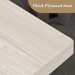 Load image into Gallery viewer, Athena Collection Bar Stools Set of 2, 26 Inches Counter Height Bar Stools Backless with Metal Legs and Footrest, Wood Barstools for Home, Kitchen Island, Counter, Grey