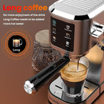 Load image into Gallery viewer, Espresso Machine 20 Bar,Touchscreen Espresso Maker with Steam Milk Frother, Stainless Steel Expresso Coffee Machine for Home with Removable Water Tank for Cappuccino Latte,Cold Brew,Long Coffee