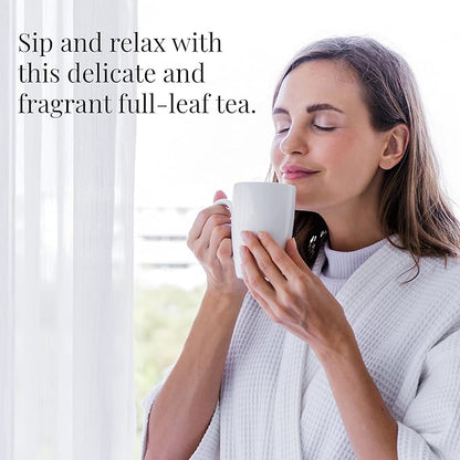 The Republic of Tea Jasmine Jazz Green Full-Leaf Loose Tea | 3.0 Ounce Refill Bag | Steeps 50 Cups