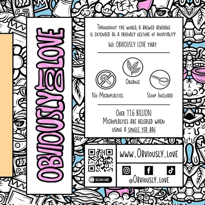 Obviously Love Organic Yerba Mate Tea – Premium Unsmoked Brazilian Mate, Sustainably Grown, 100% Organic, 110g Pack – Smooth Natural Energy, Rich Antioxidants
