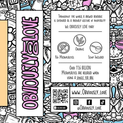 Obviously Love Organic Yerba Mate Tea – Premium Unsmoked Brazilian Mate, Sustainably Grown, 100% Organic, 110g Pack – Smooth Natural Energy, Rich Antioxidants