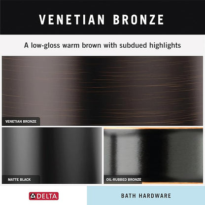 DELTA FAUCET Rubber Limited 77724-RB Vero 24 in. Wall Mount Towel Bar Bath Hardware Accessory in Venetian Bronze