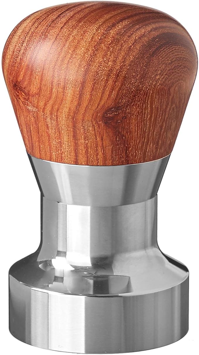 YOLOYO 41mm Espresso Tamper with Walnut Wood Handle and Premium Stainless Steel Base, 41mm Coffee Tamper Specially for La Marzocco 1 Cup 7g Single Basket and VST 7g Basket and Similar