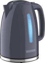 Load image into Gallery viewer, BLACK+DECKER 1.7L Cordless Electric Kettle, KE1555GY, Water Window, Rapid Boil, Auto Shutoff, Grey
