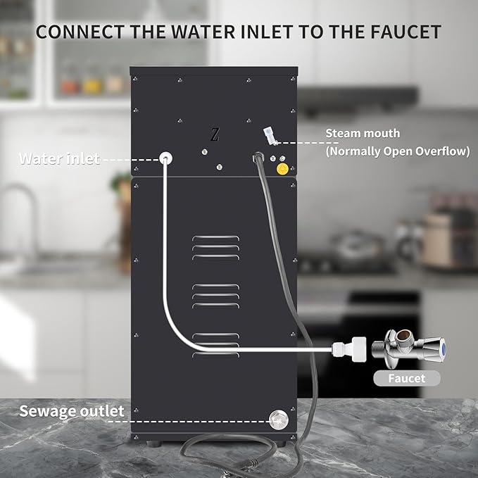 Commercial Milk Frother, 2500W 110V Automatic Steam Boiling Water Machine Electric Steam Milk Frothing Machine Espresso Coffee Milk Foam Machine Steamer with LED Display for Coffee Tea Shop