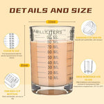 Load image into Gallery viewer, Shot Glass Measuring Cup 3 Ounce/90ML Liquid Heavy High Espresso Glass Cup Black Line
