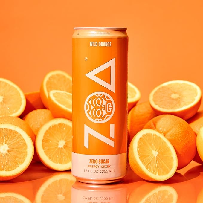 ZOA Zero Sugar Energy Drinks, Tropical Taste Pack - Sugar Free with Electrolytes, Healthy Vitamin C, Amino Acids, Essential B-Vitamins, and Caffeine from Green Tea - 12 Fl Oz (Pack Of 36)