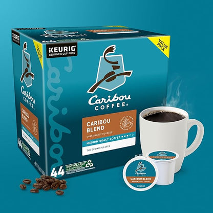 Caribou Coffee Caribou Blend Keurig Single-Serve K-Cup Pod, Medium Roast Coffee, 44 Count(Pack of 1)