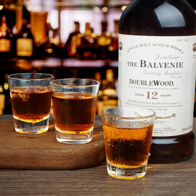 BCnmviku 1.5 oz Shot Glasses Sets with Heavy Base, Clear Shot Glass (6 Pack)