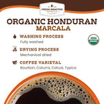 Load image into Gallery viewer, Fresh Roasted Coffee, Organic Honduran Marcala | USDA Organic, 100% Single Origin, Kosher | Medium Roast 5 lb (80 oz) Ground
