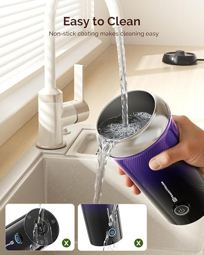 Maestri House Milk Frother, 3-in-1 Hot & Cold Mik Frothing Steamer, 8.12OZ/240ML Touch Control Foam Maker, Compact Space-saving Design for Latte, Cappuccino and Warm Milk