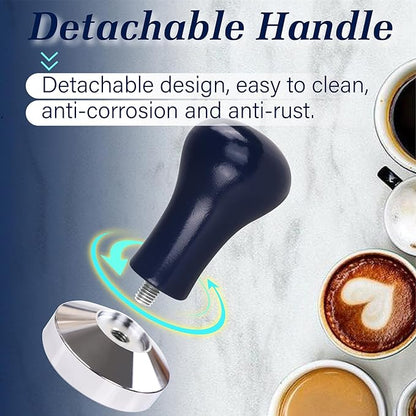 51mm Espresso Tamper, Premium Barista Coffee Tamper, Espresso Hand Tampers For Espresso Machine Accessories， Blue