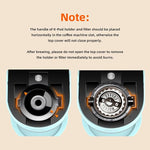 Load image into Gallery viewer, Mini Single Serve Coffee Maker for K Cup and Ground Coffee, Fast Brew One Cup Coffee Machine with Descaling Reminder and Water Window, 6 to 12 oz. Brew Sizes, Light Blue