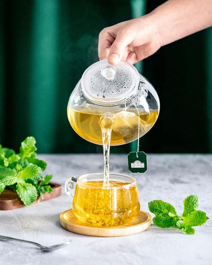 Ahmad Tea Green Tea, Green Tea Mint Teabags, 100 ct - Caffeinated and Sugar-Free (Pack of 3)