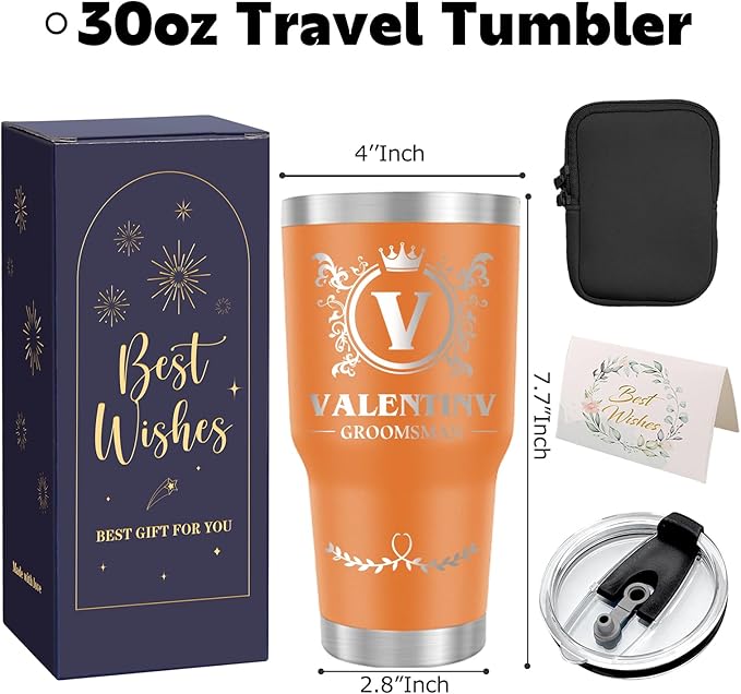 Personalized Tumbler with Name, Custom Travel Coffee Mug,Customized 30 oz Stainless Steel Tumbler, Christmas Birthday Gifts for Women Men