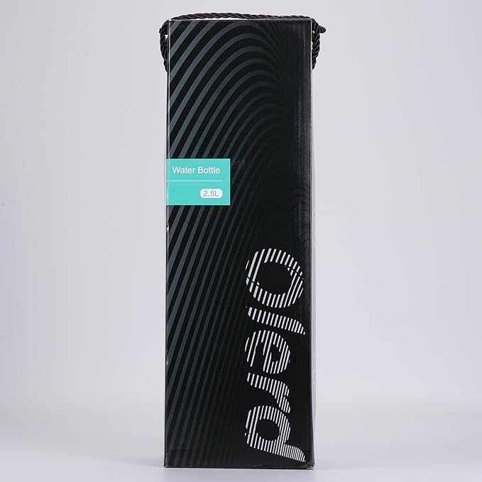 Large Thermosflask- 85oz Stainless Steel Insulated Bottle for Travel with BPA Free Cup - 2.5L Oversized Vacuum Insulated Thermoses with Handle and Strap for Hot & Cold Drinks(Black)