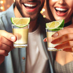 Load image into Gallery viewer, Amazing Abby - Sharon - 2-Ounce Plastic Shot Glasses (Set of 12), Clear Shot Glass Set, Reusable, BPA-Free, Shatter-Proof, Dishwasher-Safe, Perfect for Whiskey, Tequila, Vodka, Espresso, and More