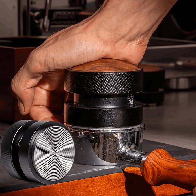Espresso Tamper for 51mm Coffee Tamper with Spring Loaded Tamper,WDT Tool with Clear Memory Scale,Stainless Steel Tamper for Espresso Machine Accessories,for Home,Office & Coffee Bar