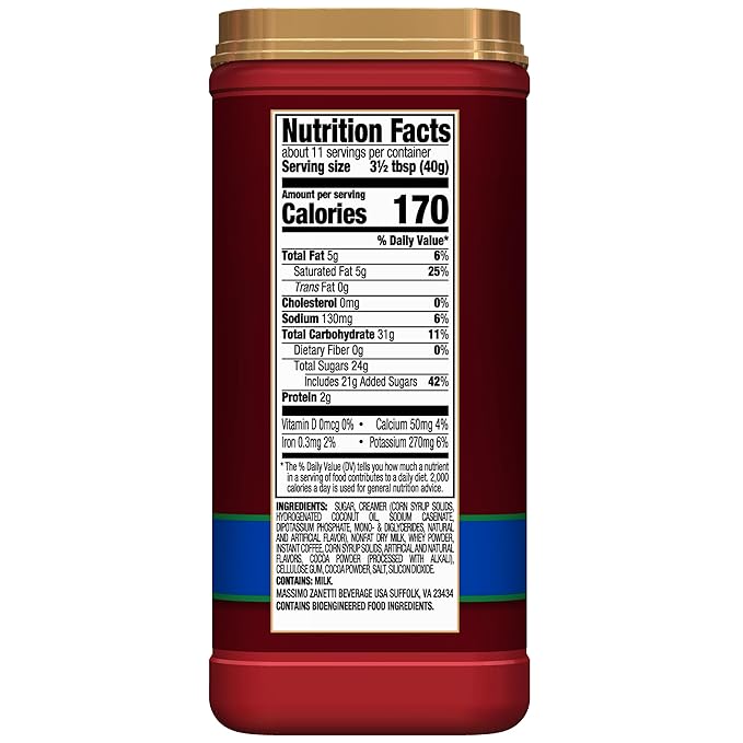 Hills Bros Decaf French Vanilla Cappuccino Mix, Easy to Use, Enjoy Coffeehouse Flavor at Home-Decadent with Sweet Notes and No Caffeine, 16 Ounce (Pack of 1)