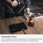 Load image into Gallery viewer, DJ Electric Gooseneck Kettle for Pour Over Coffee &amp; Tea - Water Boiler - Turntable Design - Quick Heating &amp; Temperature Control - Stainless Steel