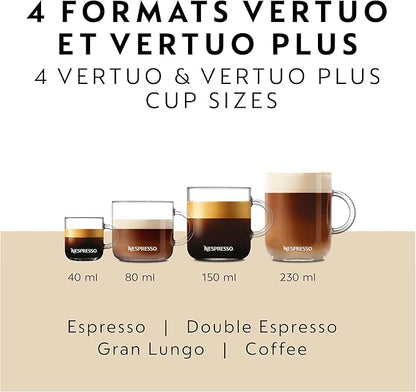Nespresso Vertuo Plus Coffee and Espresso Maker by Breville, Ink Black
