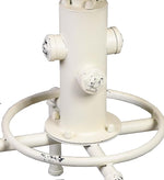 Load image into Gallery viewer, Topower Aged Antique Vintage Industrial Barstool Solid Wood Water Pipe Fire Hydrant Design Cafe Coffee Industrial Bar Stool Set of 2 Antique White