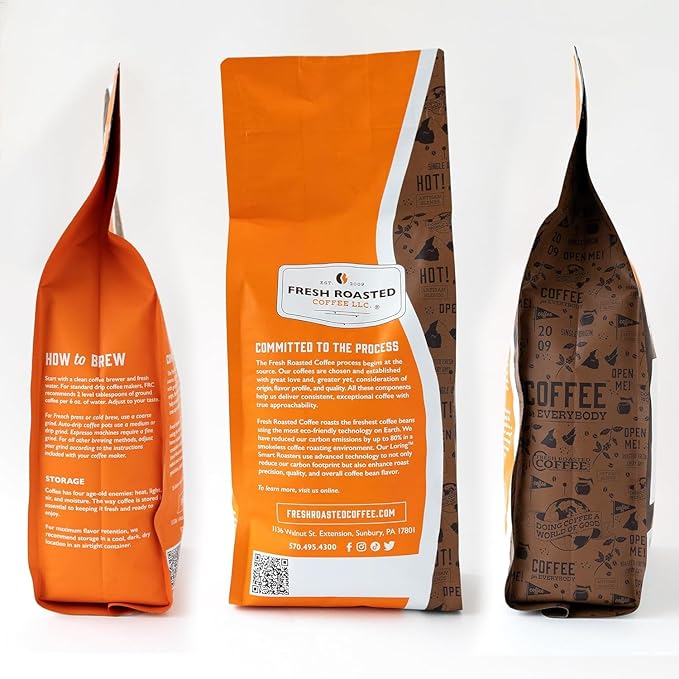 Fresh Roasted Coffee, Sangallo Italian Craft Artisan Blend, 2 lb (32 oz), Medium Roast, Kosher, Ground