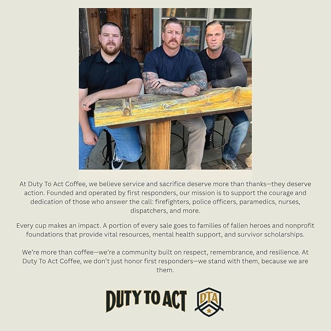 Duty to Act Dark Roast Coffee K-Cup, 12, 5.4 Ounce Pods (Pack of 1)