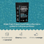 Load image into Gallery viewer, Guatemala Organic Cold Brew Coffee, Single Origin &amp; Gourmet Beans, Tasting Notes of Milk Chocolate, Creamy Caramel &amp; A Hint of Orange, Medium Roast Whole Bean, 16 oz Coffee Bag