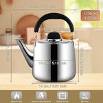 Load image into Gallery viewer, Tea Kettle,Whistling Tea kettle for Stove Top,2 QT Stainless Steel Teapot,Induction Tea Kettle Pot for Stovetop (1.9 L,Silver)