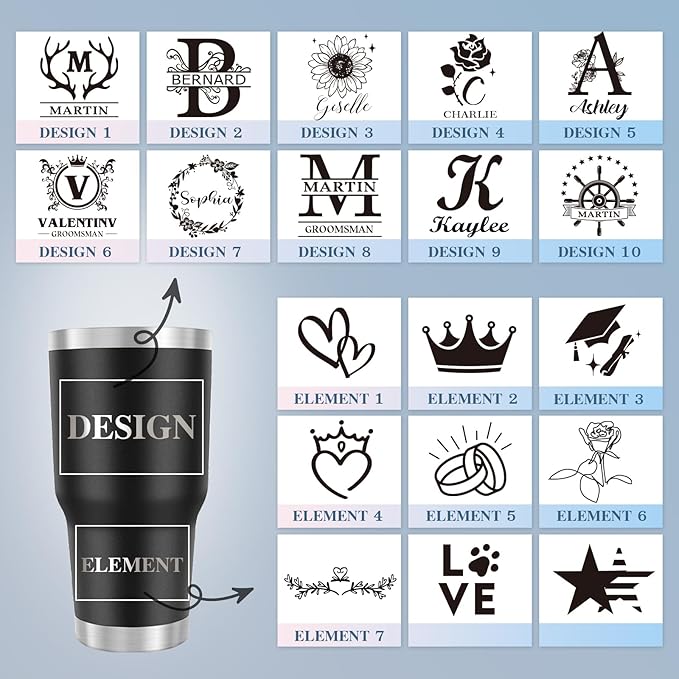 Personalized Tumbler with Name, Custom Travel Coffee Mug,Customized 30 oz Stainless Steel Tumbler, Christmas Birthday Gifts for Women Men