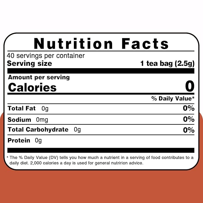 TEARELAE - Rooibos Tea Bags, 40 Count - Premium Natural Rooibos Red Tea - Caffeine-Free Herbal Tea from South Africa - Non-GMO - Perfect for Relaxation & Comfort