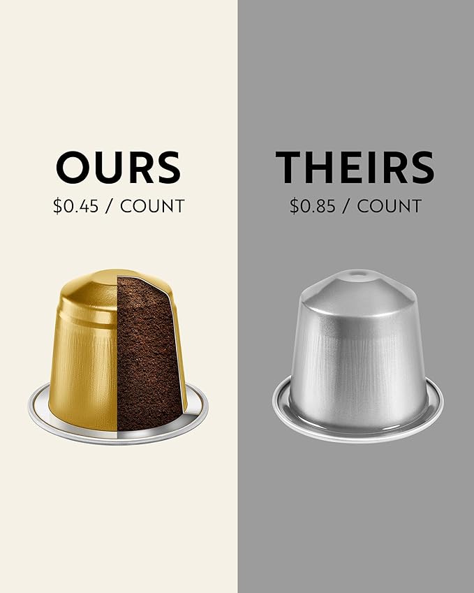 ROSSO CAFFÈ 60 Espresso Coffee Pods for Nespresso Original Machines - Pack of Premium Capsules, 4 Rich and Balanced Flavors (Chocolate, Vanilla, Crème Caramel, Hazelnut)