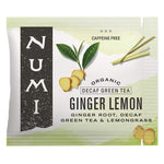 Load image into Gallery viewer, Numi Organic Ginger Lemon Tea, 100 Tea Bags, Organic Decaf Green Tea, Ginger, Lemongrass &amp; Lemon Verbena, Decaffeinated