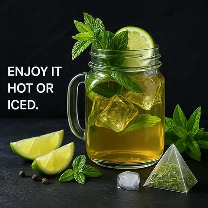 Tozzy Organic Spearmint Tea - 100 Count | Pyramid Tea Bags (Plant-Based & Eco-conscious) | Pure Ingredients