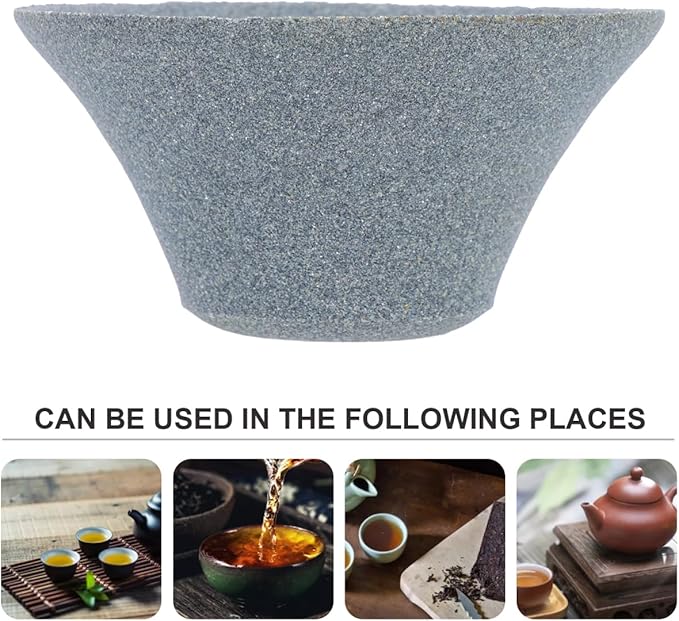 2Pcs Japanese Coffee Filters Ceramic Coffee Dripper Reusable Dripper Paperless Tea Strainer Light Grey, 4.52x4.52x2.36inch