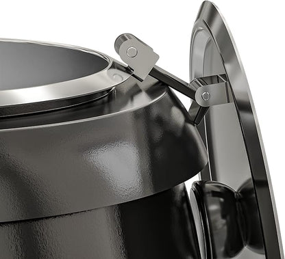 KoolMore Commercial Soup Kettle Warmer with Hinged Lid and Removable Pot Insert for Buffet, Restaurant, Party, Event, and Catering, Large 2.5 Gallon, Electric [Black] (SK-BK-3G)