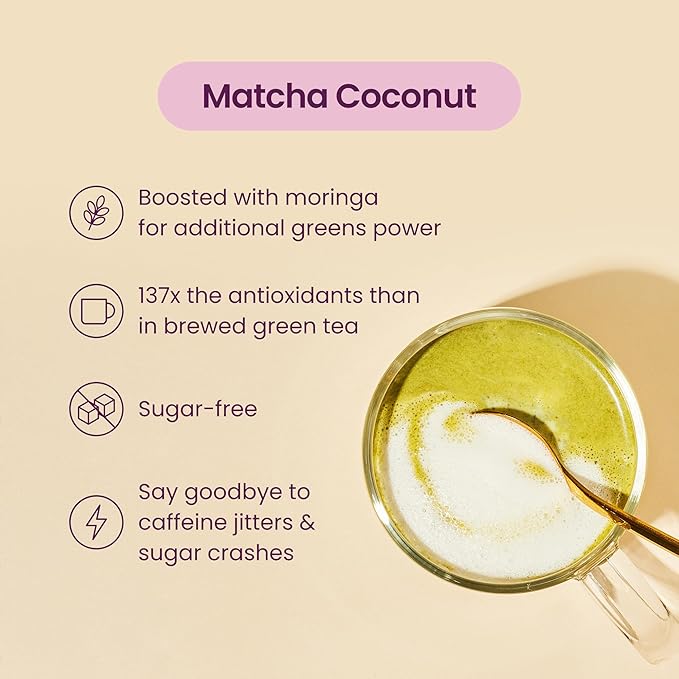 Blume Matcha & Blue Lavender Starter Pack - Organic Superfoods Booster for Lattes, Coffee & Smoothies - Vegan, Sugar and Gluten Free - Includes Frother - 60 Servings