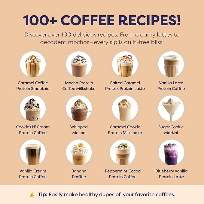 Brownie Batter Protein Iced Coffee - Premium Whey Protein & Instant Iced Coffees - 100% Natural Cold Brew - Zero Artificial Flavors & Sweeteners, 80 mg Caffeine, No Added Sugar, 20 Servings