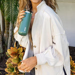 Load image into Gallery viewer, WACACO Octaroma Grande Vacuum Insulated Coffee Mug, 15 fl oz (435ml), Double-wall Stainless Steel Travel Tumbler With Drinking Lid, Pomona Green